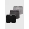 Boksarice BOSS 3 - Pack moške, siva barva