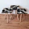 HANAH HOME Set 3 stočića 3Shp159 Black