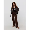Sinsay - Straight wide leg farmerke sa visokim strukom - braon