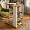HANAH HOME Pomoćni stočić Pint 1 White Atlantic Pine