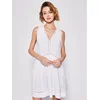 Seafolly Obleka za na plažo Beach Basics 52931-DR Bela Regular Fit