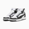 PUMA Rebound V6 Mid Sneakers Youth, White/Black/Shadow Grey