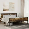 Metalni okvir kreveta bez madraca boja hrasta 180x200 cm