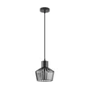 Zuma Line A8079-BK - luster na sajli DOLIA 1xE27/40W/230V, prečnika 18 cm, crne boje