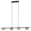 Eglo 39985 - LED luster na sajli ALTAMIRA 4xGU10/4,6W/230V 3000K zlatna