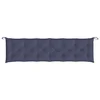 Jastuk za vrtnu klupu modri 200x50x7 cm tkanine Oxford