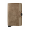 Usnjena denarnica Secrid Twinwallet Vintage Taupe bež barva