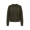 Trendyol ženski duks Wardrobe Essentials Khaki Wool Crew Neck Basic Knitwear Cardigan Twoaw27Hi00098