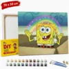 ERS Slika po številkah z okvirjem Spongebob Mavrica 70x50 cm