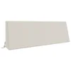 Vidaxl Hrbtna blazina SOEST 100% poliester Bela 120 x 20 x 40 cm