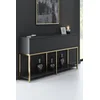 HANAH HOME Komoda Lord Anthracite Gold