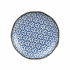 MIJ Plitva plošča Srebrna kost Indigo Ikat 23 cm