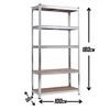 SuperHome 180x100x50cm 175Kg Metalna Montažna Polica