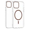 Transparent Color Ring MagSafe maska za iPhone 15 Pro – Zlatna