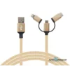 KABAL ZA MOBILNI SA 3 RAZLICITA PRIKLJUCKA USB A 2.0 / 3 w 1 - 2,4A DUŽINA KABLA 1m