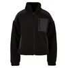 Womens Sherpa Mix Jacket Black