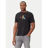 Calvin Klein Jeans Majica Pride Graphic LV04RC800G Črna Regular Fit