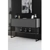 HANAH HOME Komoda Luxe Black Anthracite