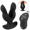 Anos RC Power Expander Plug with Vibration & Electro-Stimulation Black
