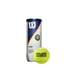 Wilson ROLAND GARROS ALL COURT 3 BALL, lopta za tenis, žuta WRT126400