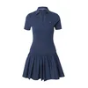 Tommy Jeans Obleka Slim Mini temno modra
