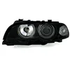 OEM Kristalni farovi Angel Eyes BMW E46 Coupe / Cabrio (99-03), Crni