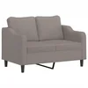Vidaxl Dvosed taupe 120 cm blago