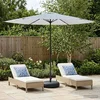 Vrtni Parasol s Podnožjem 300 x 300 cm Poliester Pravokutni