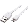 ROLINE USB 2.0 - USB A(M) -> micro USB B(M), 1m, plochý, bílý 11028761