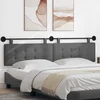 vidaXL Visoki naslon za glavo Temno siva 210 x 55 x 5 cm