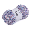 Pletena preja nopka Lia 100 g - modra roza