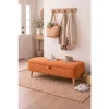 Hanah Home Rena tapacirana klupa s prostorom za odlaganje 90 × 45 × 35 cm, narandžasta