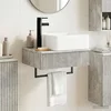 Zidni sudoper Betonska siva 53 x 35 x 39 cm Konstruirano drvo