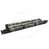 Solarix Patch panel 24 x RJ45 CAT6 UTP z veznim trakom 1U SX24L-6-UTP-BK-N