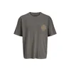 JACK & JONES Majica Manson bež / siva
