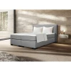 MID.YOU POSTELJA BOXSPRING 180 cm x 200 cm , leseni material antracit, siva, bež, ekru