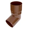 Bryza BRYZA 67° plastično koleno O 110 mm, rjave barve RAL 8017