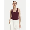 Guess Top V4YP06 K8RT2 Bordo rdeča Slim Fit