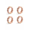 Obročki za servete &k amsterdam Braid Pink Set 4-pack