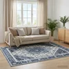 vidaXL Preproga ORIZ Temno modra 120 x 170 cm 100% poliester