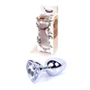 Jewellery Silver Heart PLUG- Clear