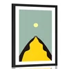 Plakat s paspartujem abstrakten vrh hriba - 20x30 no frame