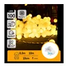 Aigostar - LED spoljašnji niz 100xLED/3xAA/8 funkcija 10,3 m IP44 topla bela
