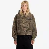 Mikina Carhartt WIP Hooded Feather Tree Sweat UNISEX Camo Feather Tree, Khaki/ Shungite Garment Dyed XXL