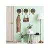 WALLXPERT Metalna zidna kuka multicolor Mihriban