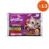 Whiskas Vlažna hrana za mačke Tasty mix, Više vrsta mesa, 4x85g, 13 pakovanja