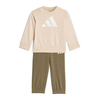 Adidas Komplet trenerka za dečake I Bl Ft Jog 240 KB9654, Maslinasto-bež