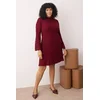 Trendyol Curve Ženska haljina Tbbaw26Ah00000, Bordo