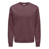 Only & Sons Majica temno rdeča