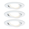 Paulmann 93449 - KOMPLET 3xLED/6,5W IP23 Kupatilsko ugradno plafonsko svetlo NOVA 230V